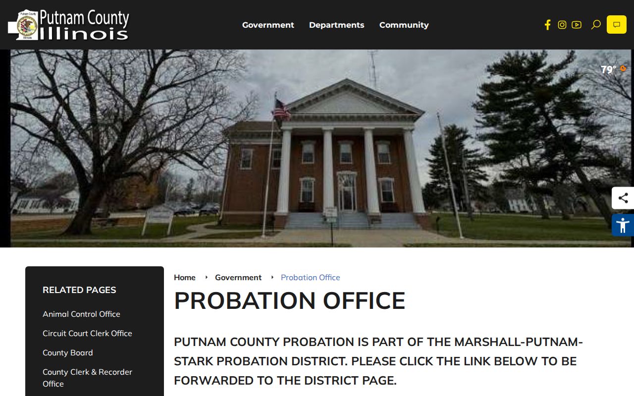 Official Putnam County probation office page